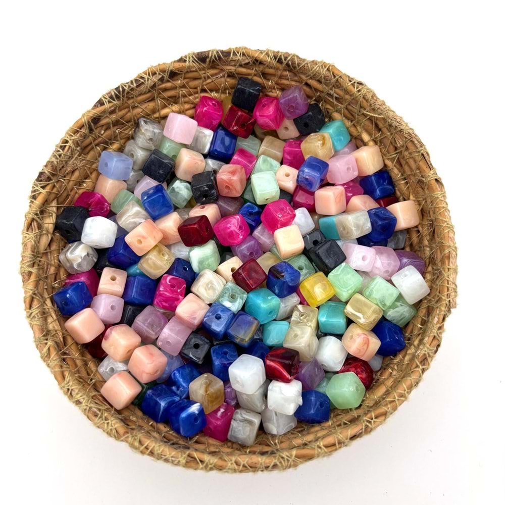 Akrilik Şekilli Boncuk 7x8 mm 50 Gr