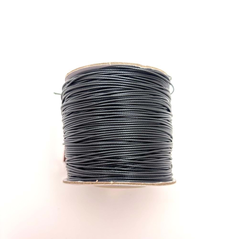 Deri İp Siyah 0.8 mm Bobin 100 M-1 Adet