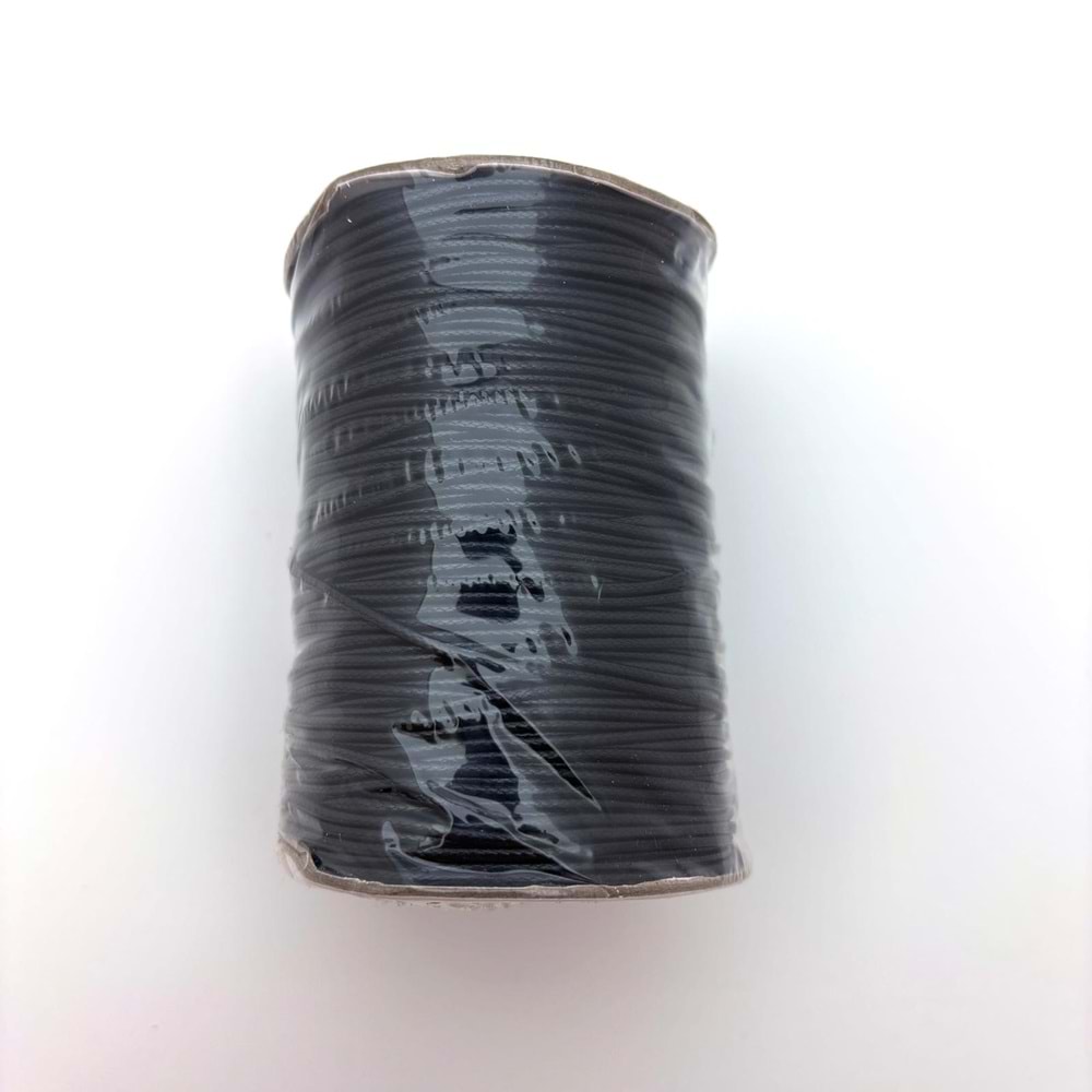 Deri İp Siyah 1.2 mm Bobin 100 M-1 Adet