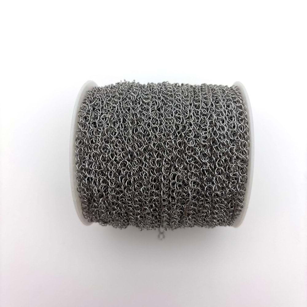 İnce Zincir Model 0.6 mm Gümüş 1 m 1 Adet