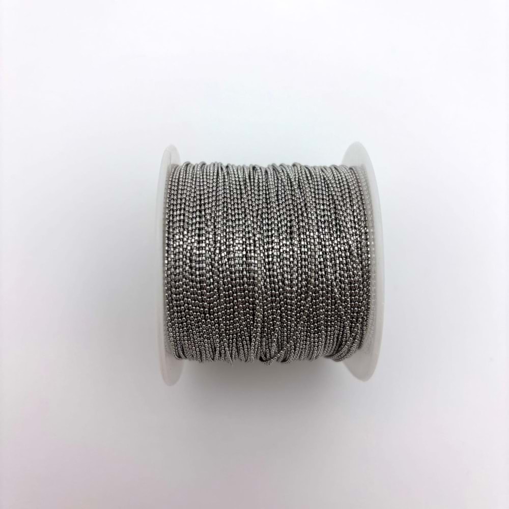 Mikro Top Zincir Model 1 mm Gümüş 1 m 1 Adet