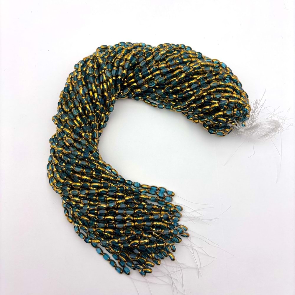 Çek Kristali Petrol Yeşili 1 Dizi