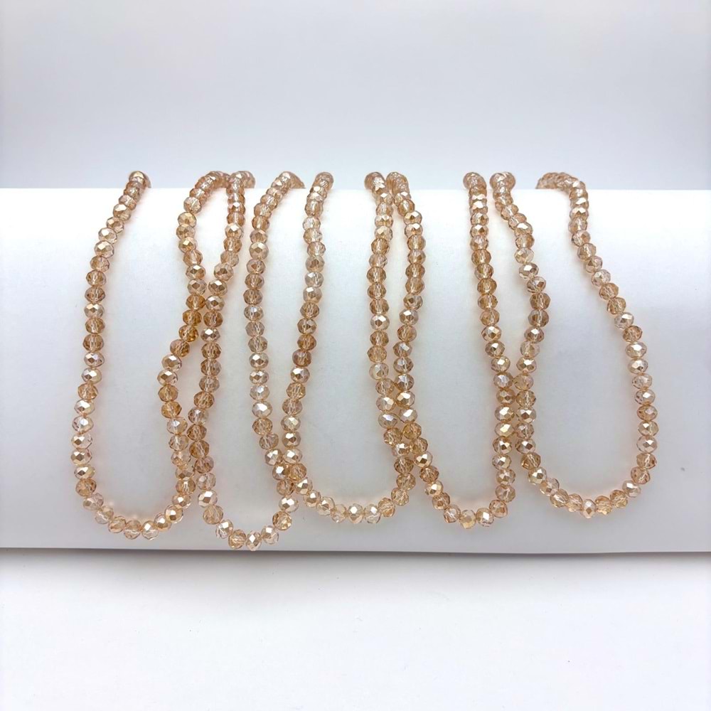 6 mm Kristal Boncuk 1 Dizi