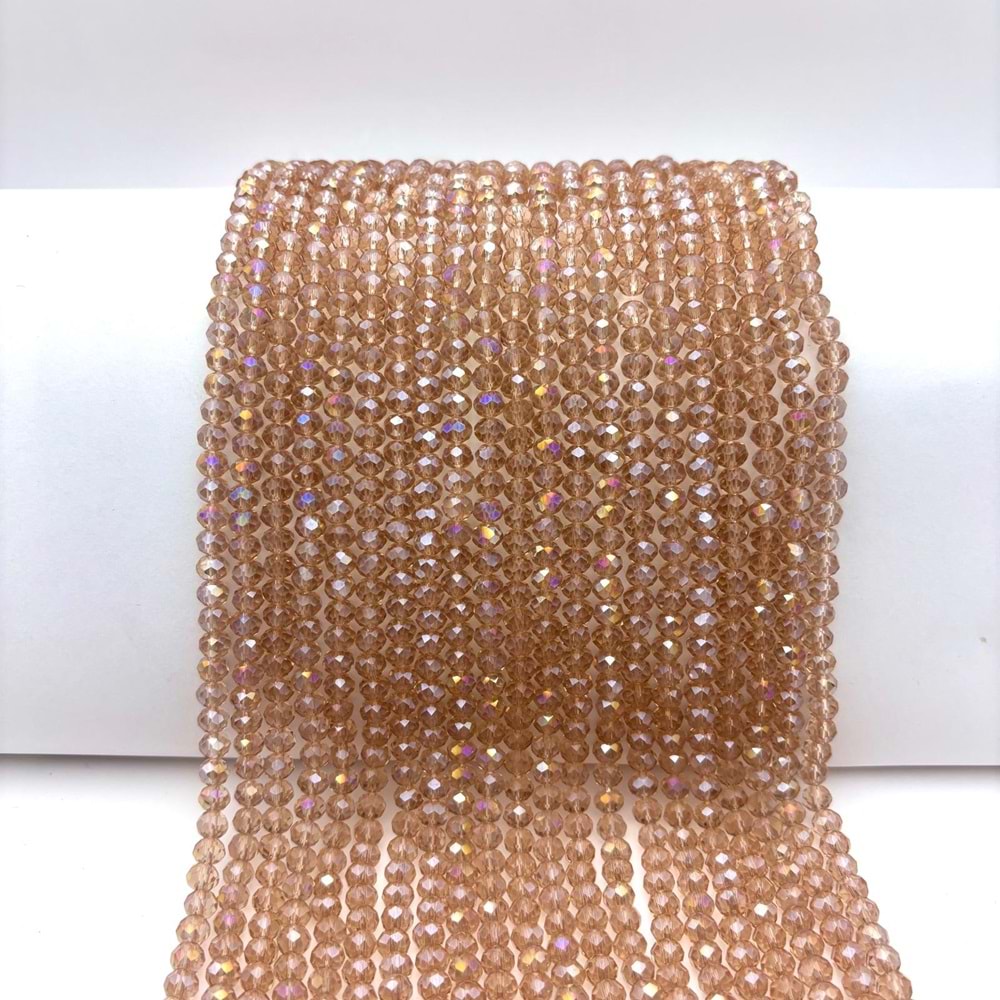 6 mm Kristal Boncuk 1 Dizi