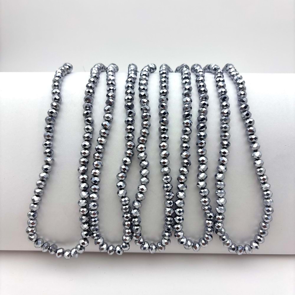 6 mm Kristal Boncuk 1 Dizi