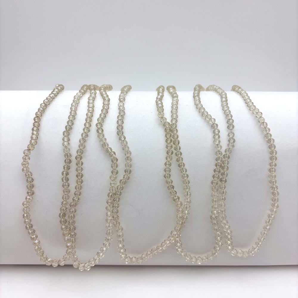 4 mm Kristal Boncuk 1 Dizi