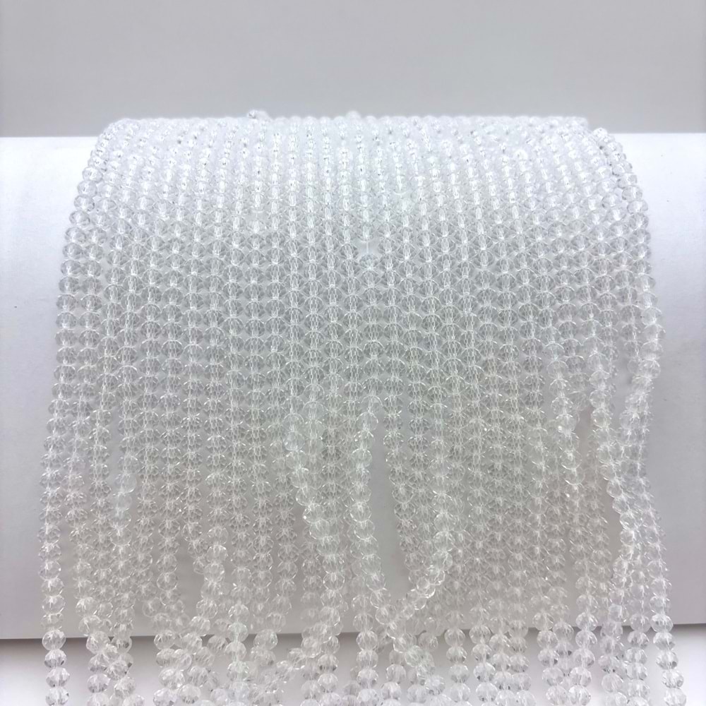 4 mm Kristal Boncuk 1 Dizi