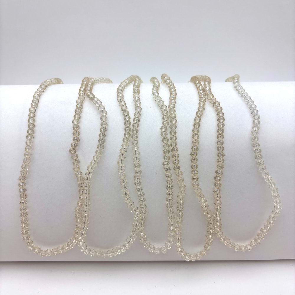 4 mm Kristal Boncuk 1 Dizi