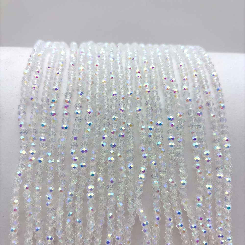 3 mm Kristal Boncuk 1 Dizi