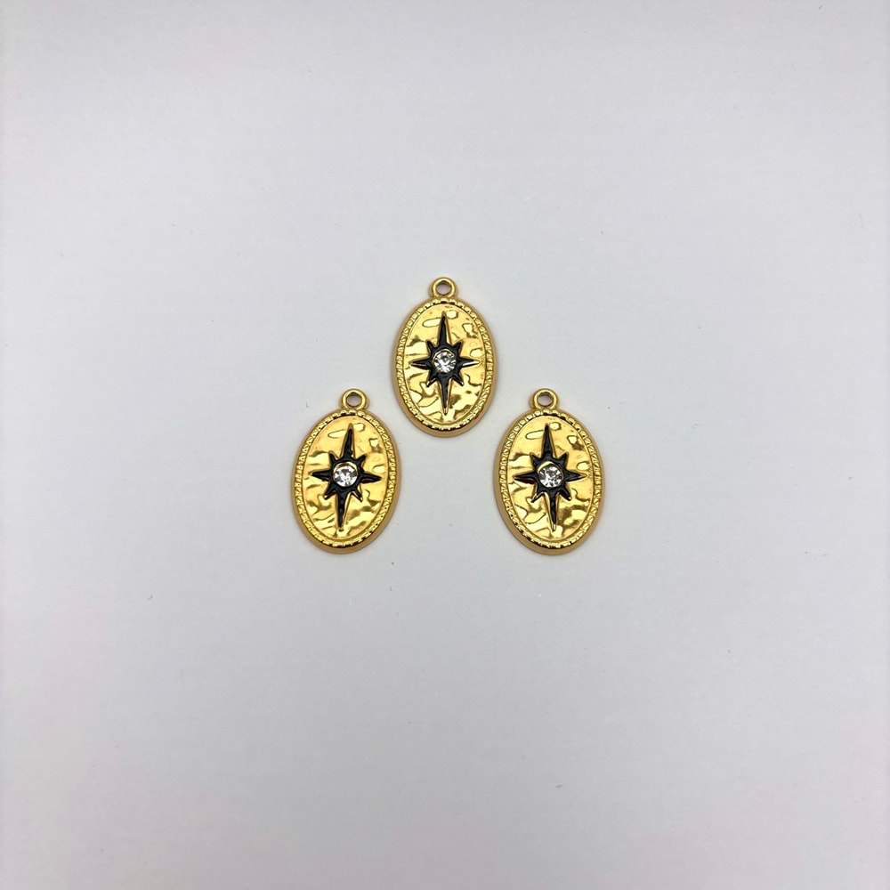 Çelik Kolye Ucu 1 Adet