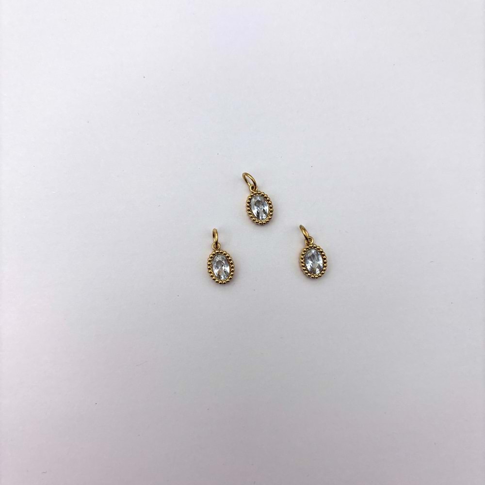 Çelik Kolye Ucu 1 Adet