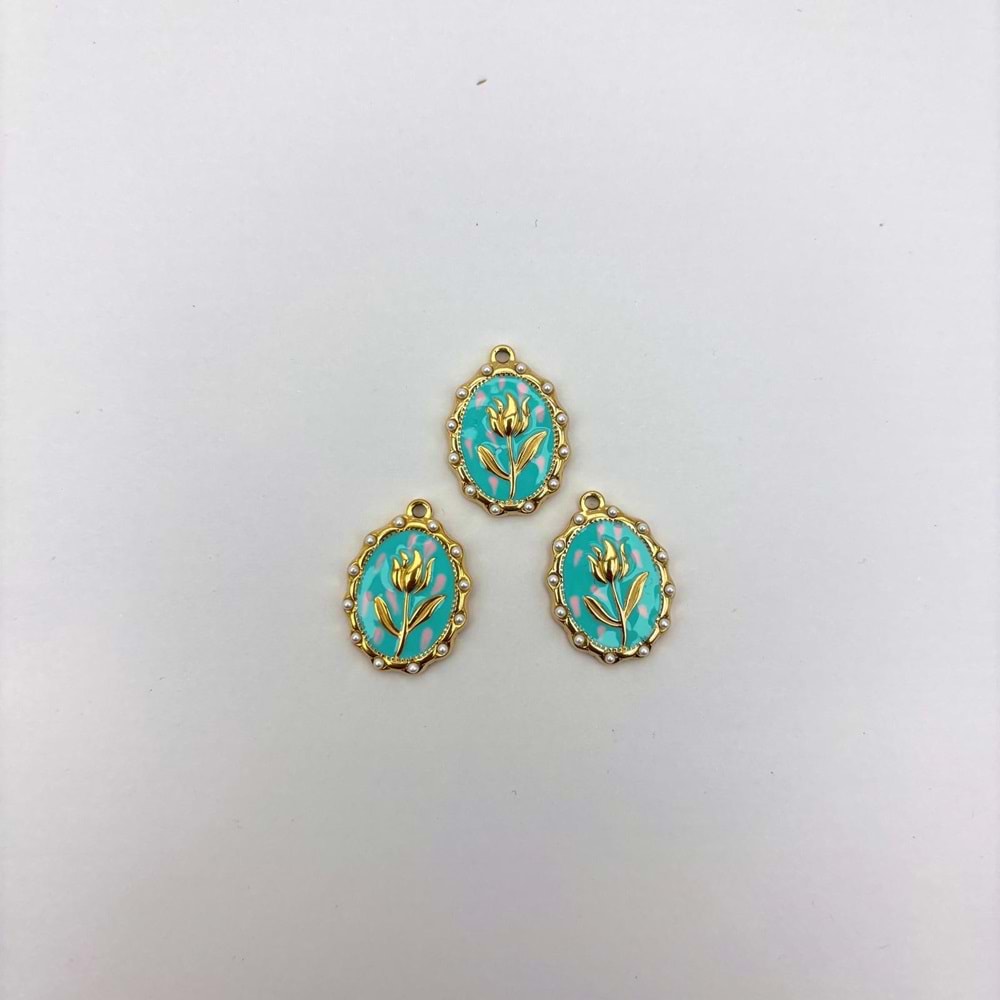 Çelik Kolye Ucu 1 Adet