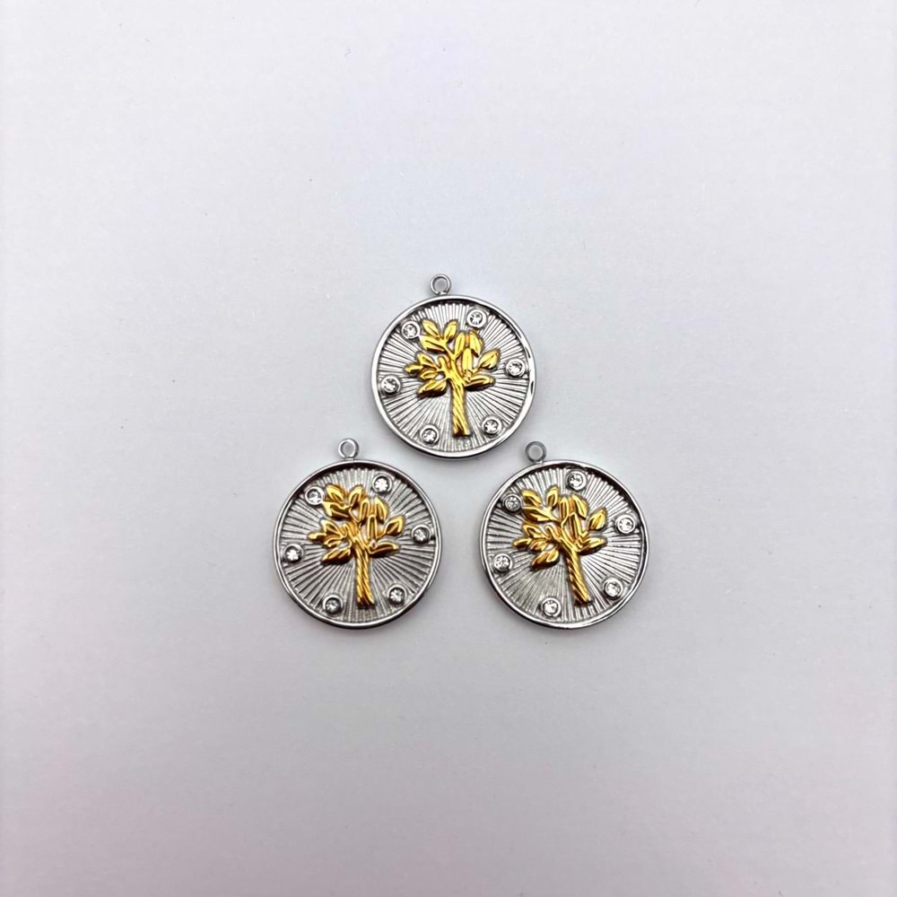 Çelik Kolye Ucu 1 Adet