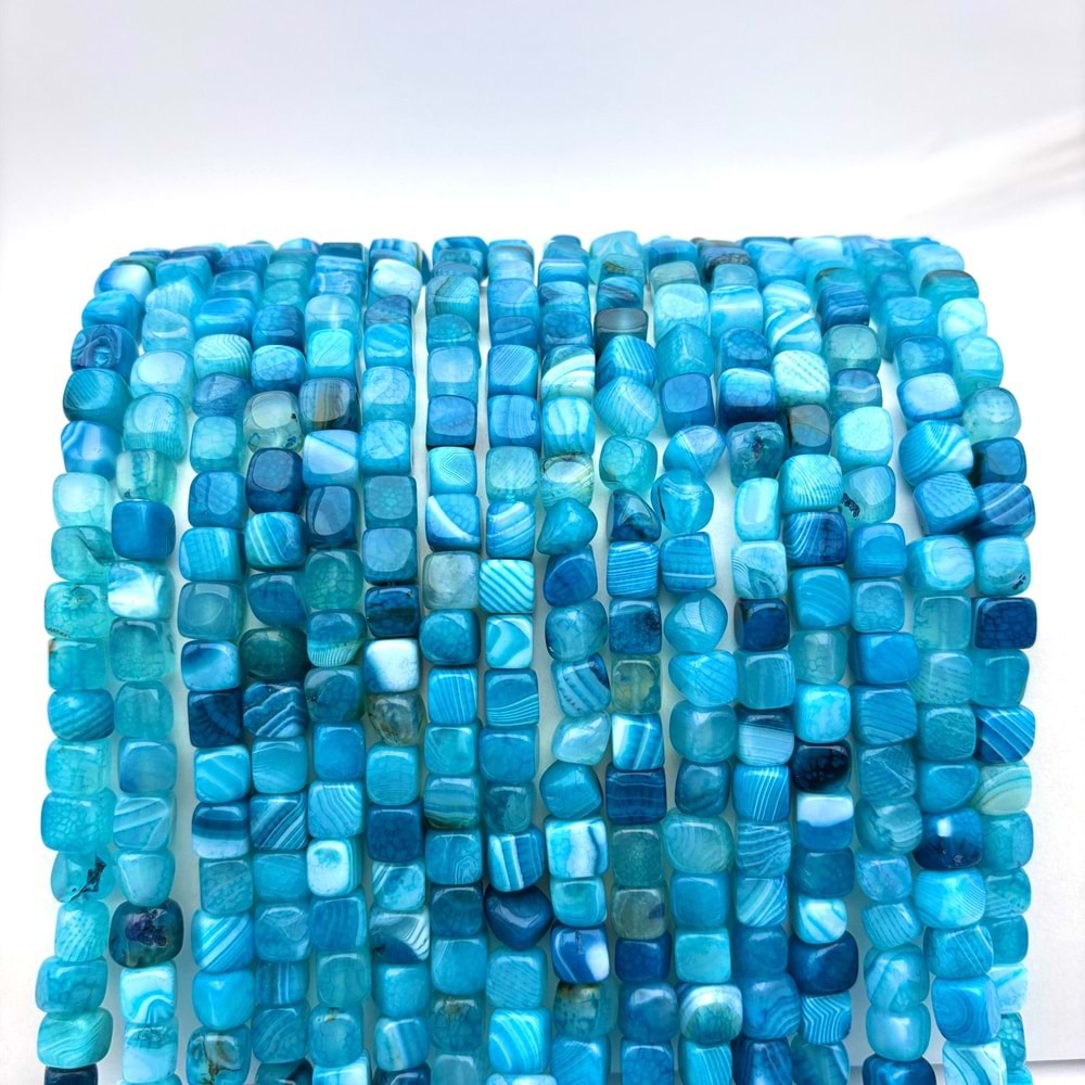 Doğal Taş Akik Küp Kesim 1 Dizi