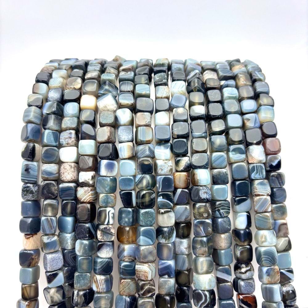 Doğal Taş Akik Küp Kesim 1 Dizi