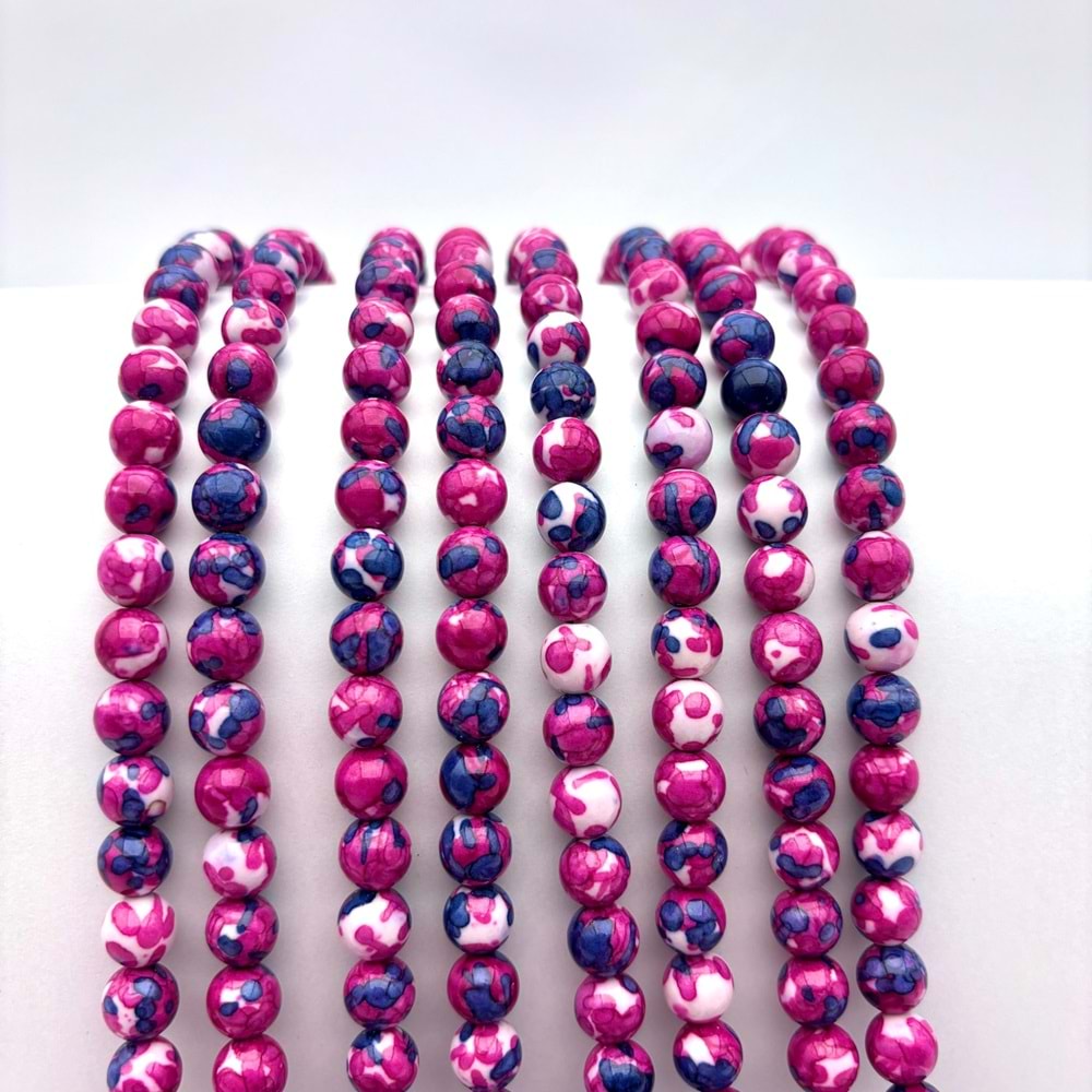 Doğal Taş Yağmur Damlası Kuvars 8 mm 1 Dizi