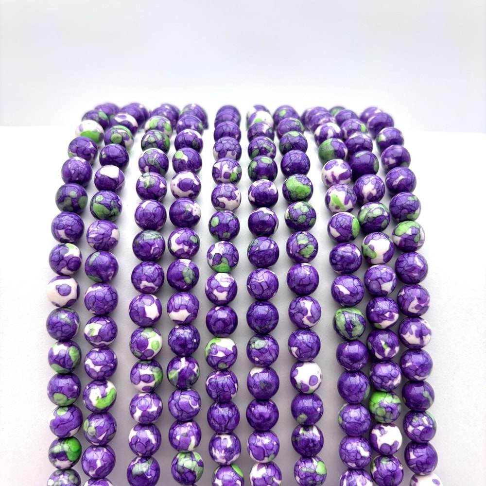 Doğal Taş Yağmur Damlası Kuvars 8 mm 1 Dizi