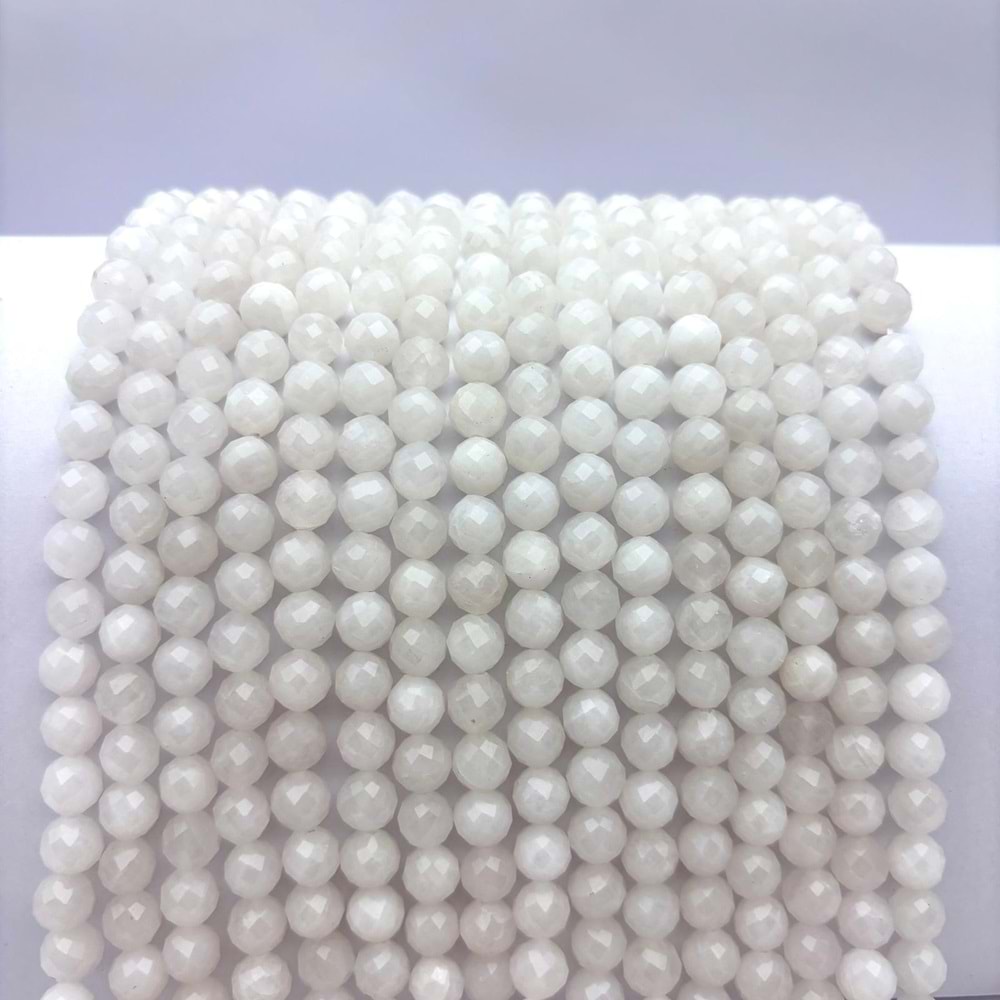 Doğal Taş Ay Taşı 8 mm 1 Dizi