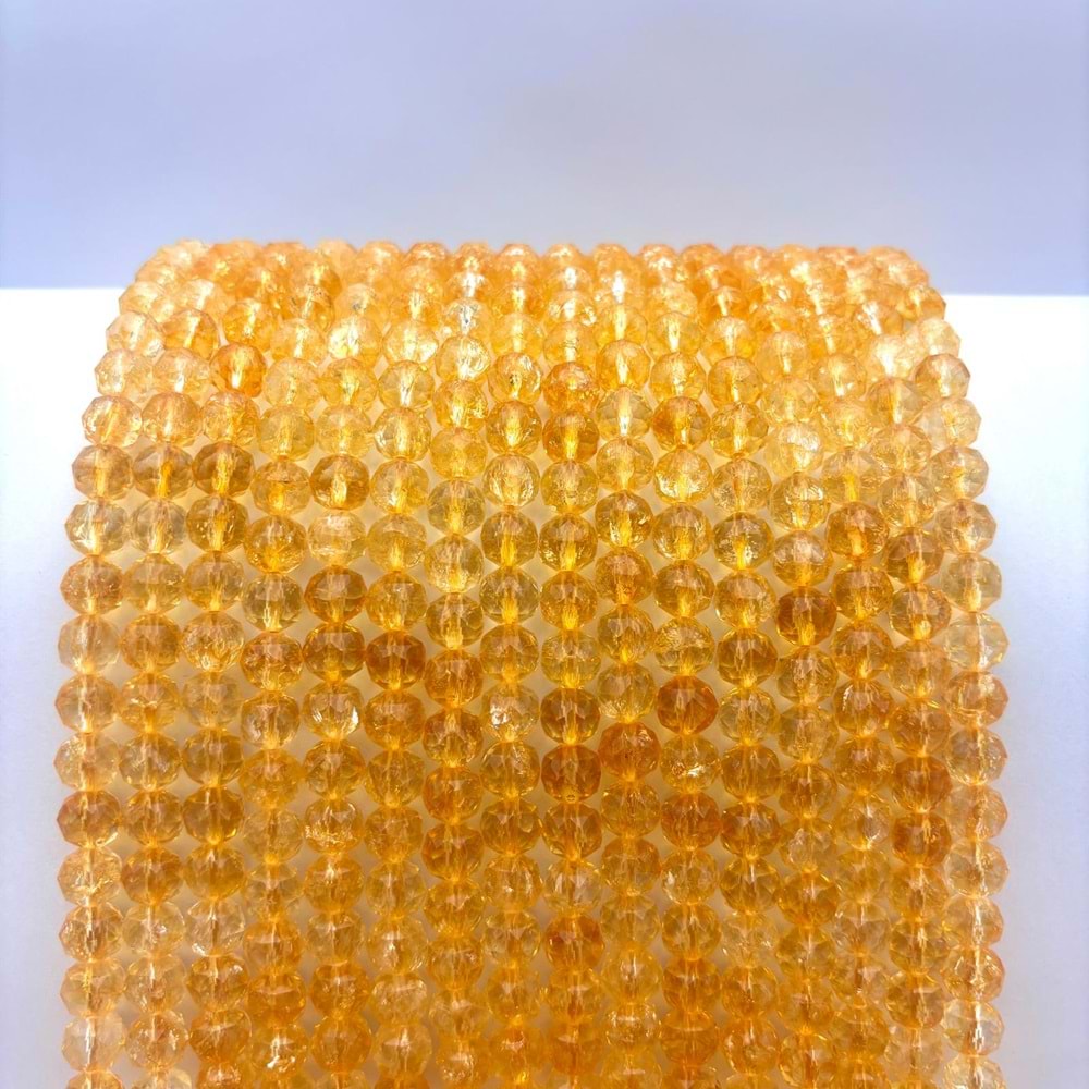 Doğal Taş Kristal Kuvars 8 mm 1 Dizi