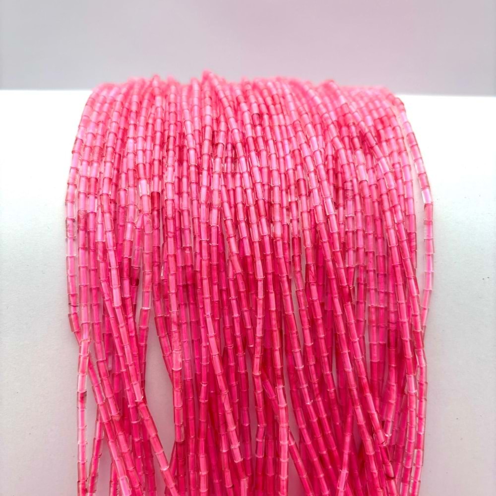 Doğal Taş Boru Kesim Pembe Kuvars 1 Dizi