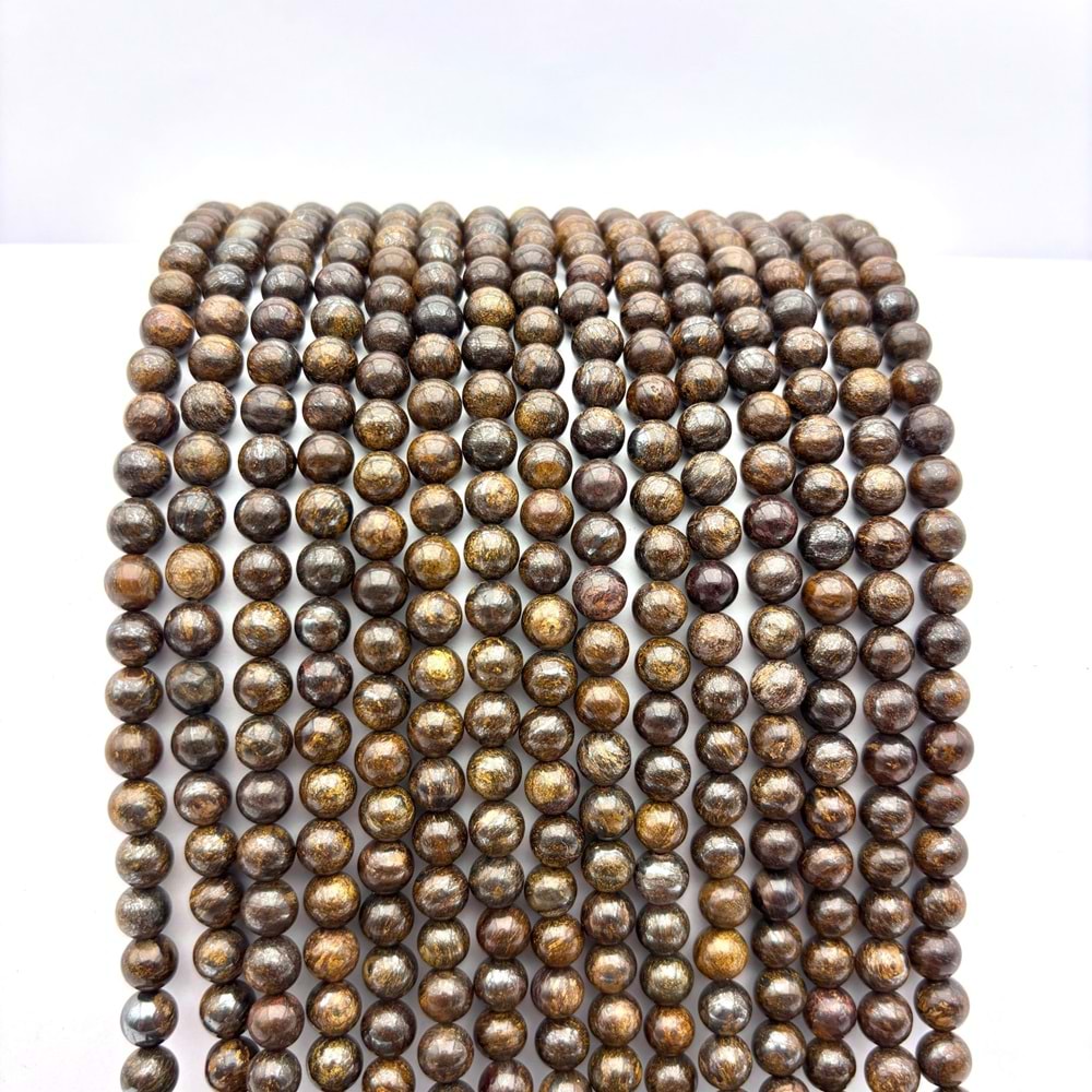 Doğal Taş Bronzit 6 mm 1 Dizi