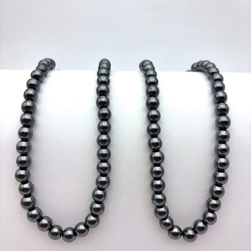 Doğal Taş Hematit 8 mm 1 Dizi