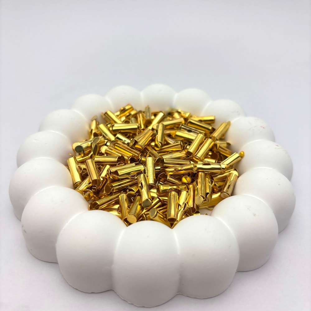 Altın Kaplama Boru Kapama 12 mm 1 Paket 10 Gr