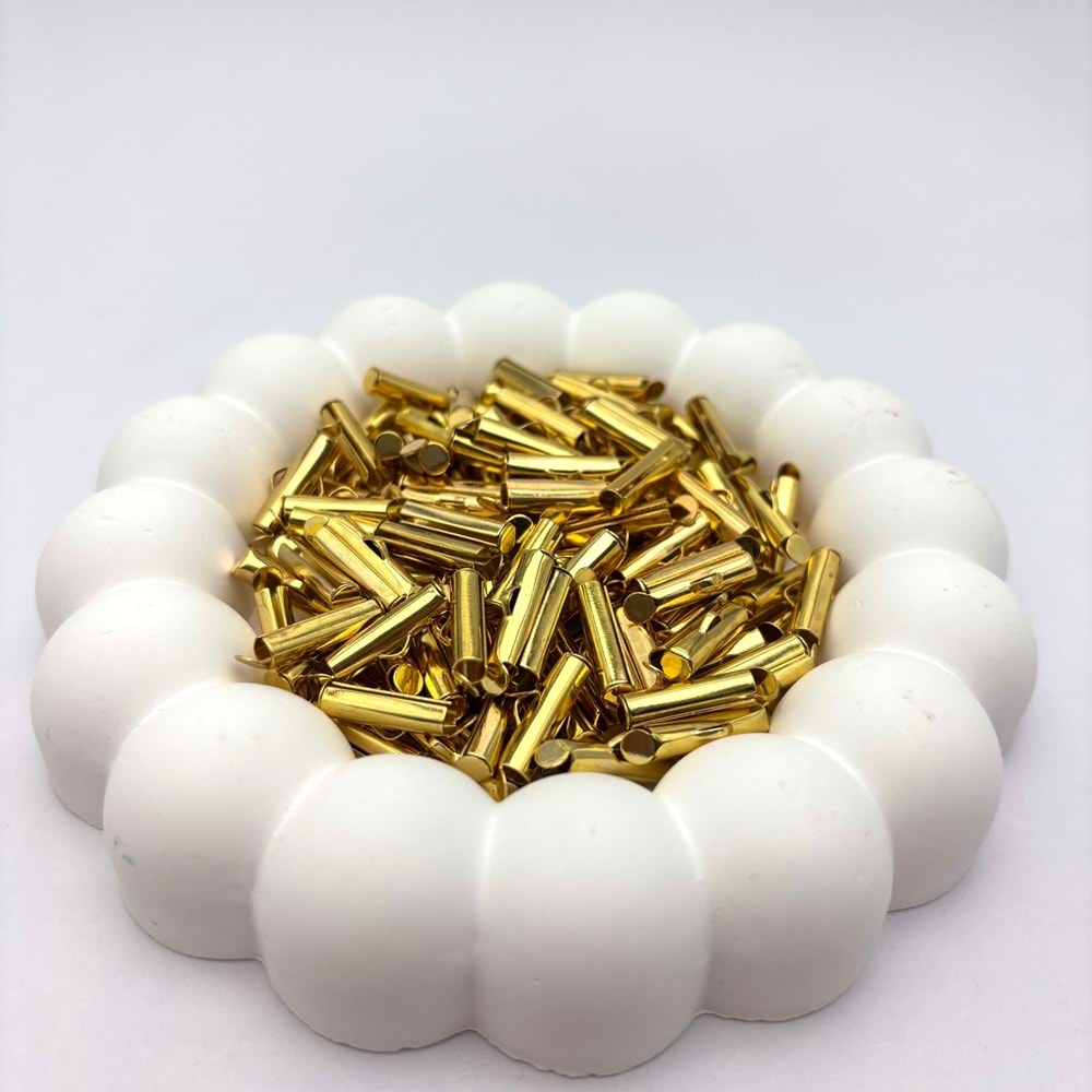 Altın Kaplama Boru Kapama 16 mm 1 Paket 10 Gr