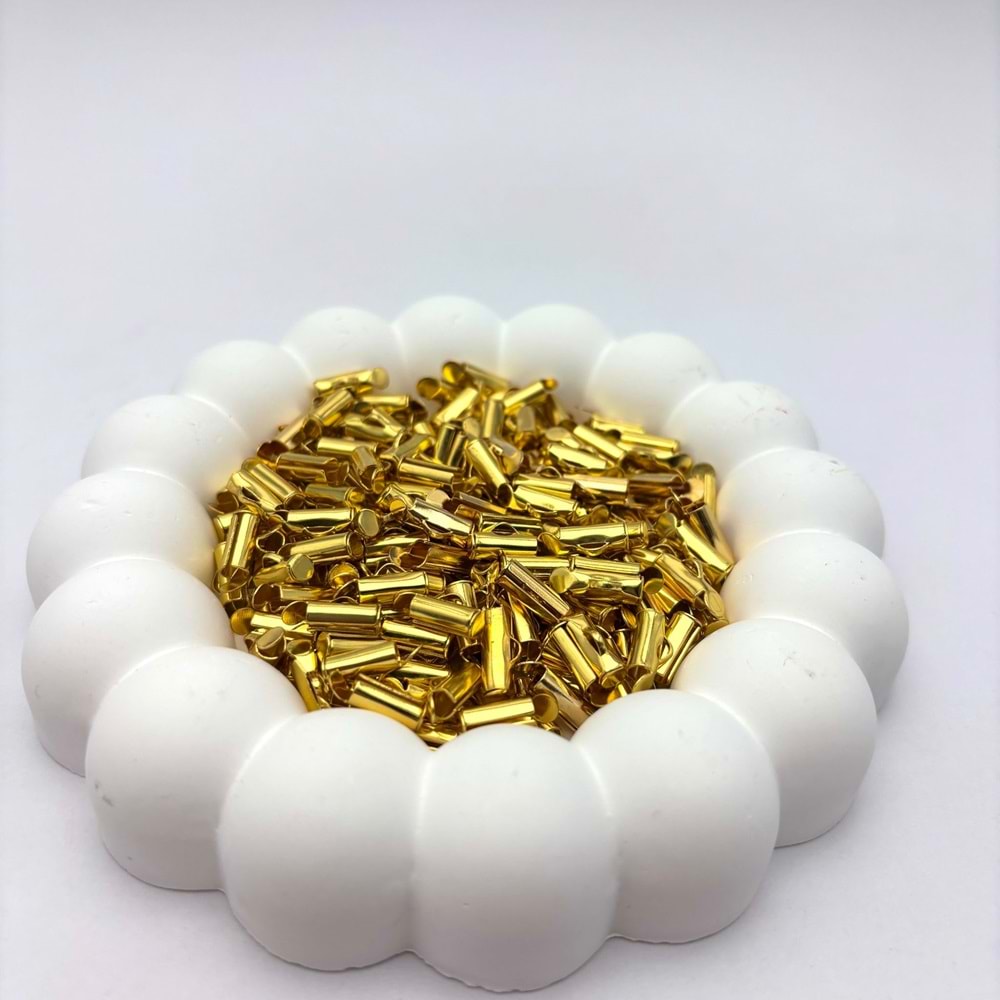 Altın Kaplama Boru Kapama 10 mm 1 Paket 10 Gr