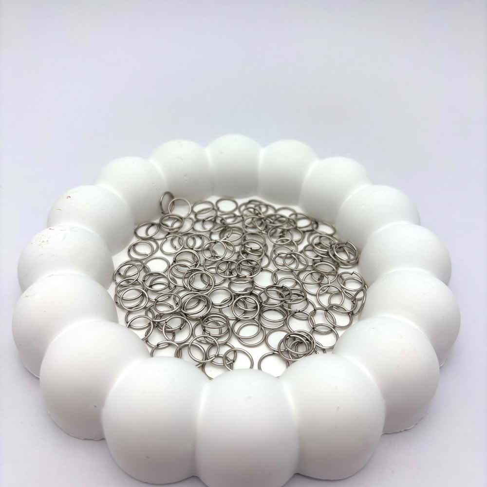 Kaplama Metal Halka İnce 8 mm 1 Paket 10 Gr