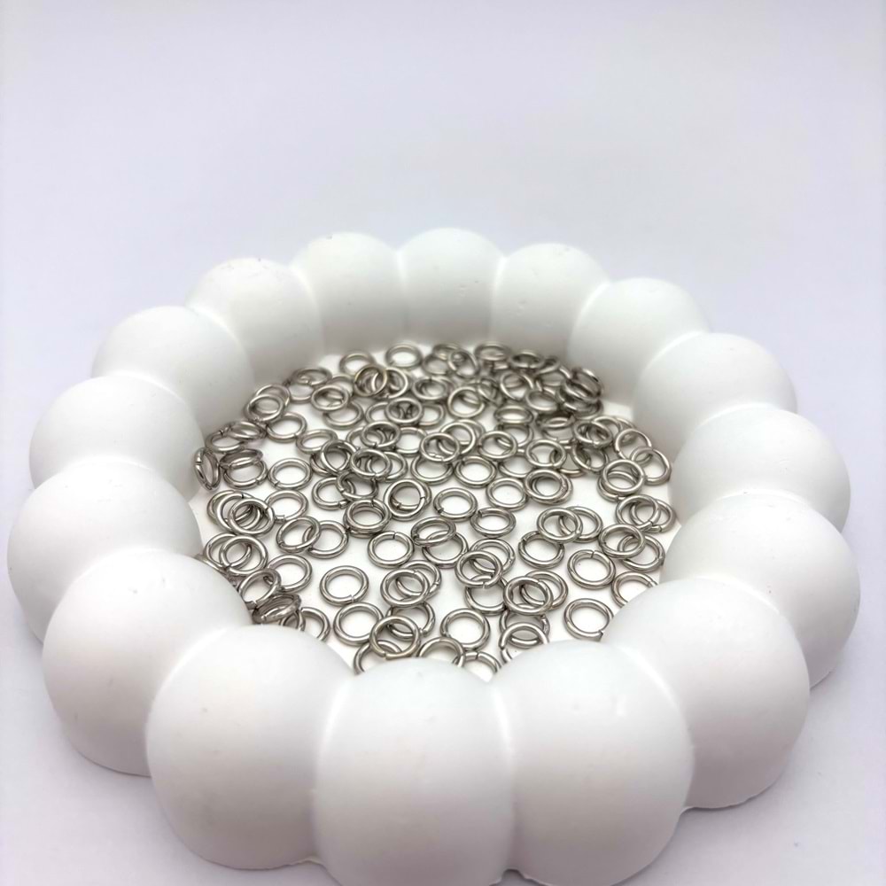 Kaplama Metal Halka Kalın 8 mm 1 Paket 10 Gr