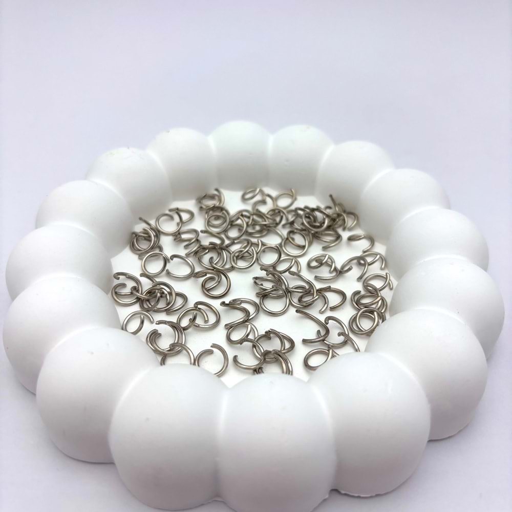 Kaplama Metal Halka Kalın 8 mm 1 Paket 10 Gr