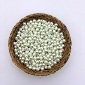 8 mm Cam İnci Beyaz 100 Gr