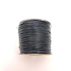 Deri İp Siyah 0.8 mm Bobin 100 M-1 Adet