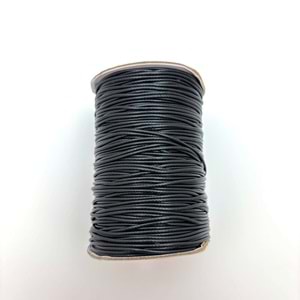 Deri İp Siyah 1.2 mm Bobin 100 M-1 Adet