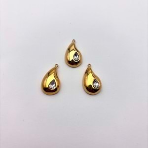 Gold Damla Model 10 mm 1 Adet