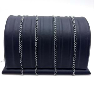 İnce Zincir Model 0.6 mm Gümüş 1 m 1 Adet