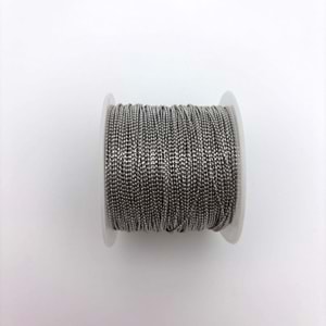 Mikro Top Zincir Model 1 mm Gümüş 1 m 1 Adet