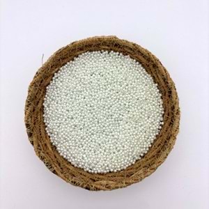 2 mm Plastik İnci Beyaz 100 Gr