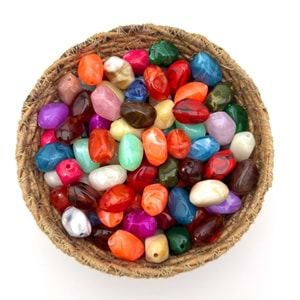 Akrilik Şekilli Boncuk 15x19 mm 50 Gr