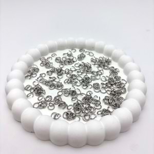 Çelik Aparatlar Halka Gümüş 10 Adet