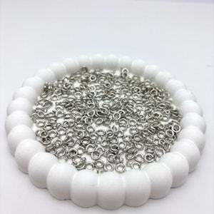 Çelik Aparatlar Kilit Halka Gümüş 5 Adet