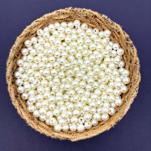 8 mm Plastik İnci Krem 500 Gr