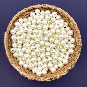 10 mm Plastik İnci Krem 500 Gr