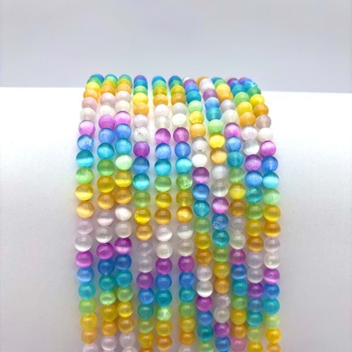 Doğal Taş Selenit 6 mm 1 Dizi