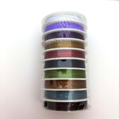 Çelik Renkli Tel 1 Paket 0.45 mm-10 Adet