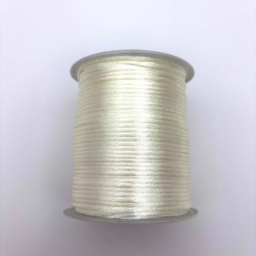 Floş İp Krem 5 mm Bobin 100 M-1 Adet