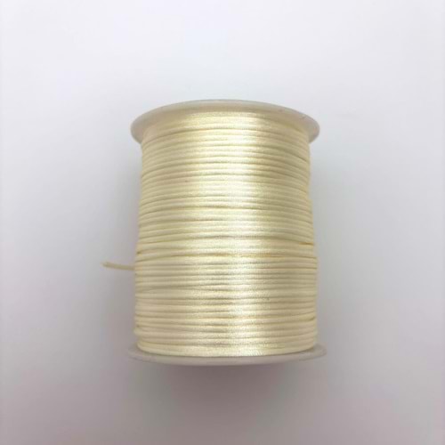 Floş İp Krem 2 mm Bobin 100 M-1 Adet