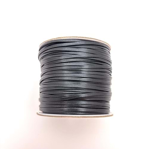 Deri İp Yatsı Siyah 2 mm Bobin 80 M-1 Adet