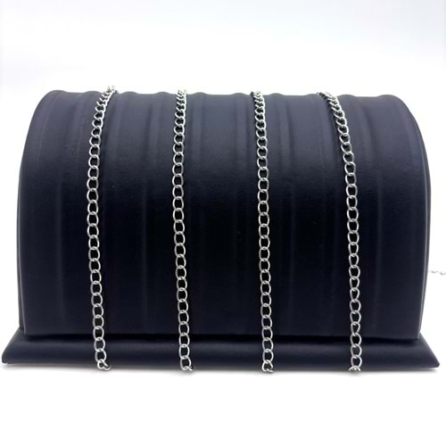 Geniş Halka Model 1 mm Gümüş 1 m 1 Adet